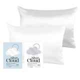Silver Cloud Silver Ion Infused White & Silver Pillowcases Standard Size Set