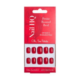 Nail HQ Petite Round Red False Nails 24 Pieces