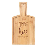 Something Different Kiss The Cook Bamboo Chopping Board 27 x 14 cm