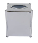 ZODIAC Cylinder Chrome Bathroom Tissue Box