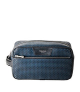 Serapian Coated Canvas-Leather Travel Wash Bag
