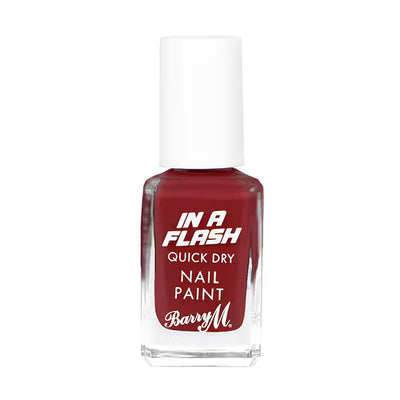 Barry M In A Flash Quick Dry Nail Paint Maroon Motion Nail Polish