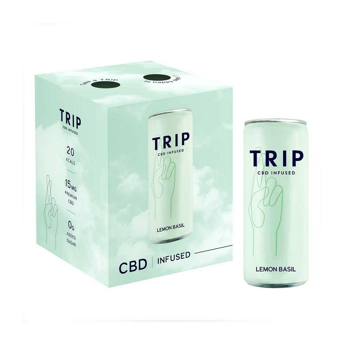 TRIP CBD Lemon Basil Drink - 4 x 250ml Multipack GOODS Boots