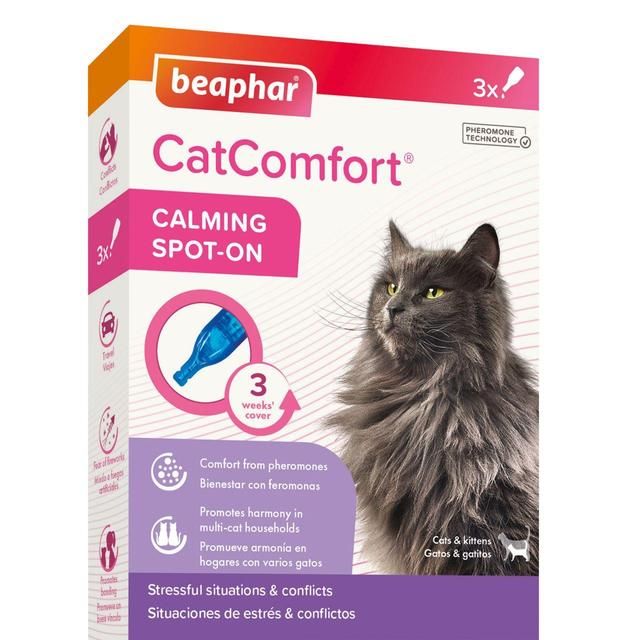 Beaphar CatComfort Calming Spot-On for Cats 3 per pack - McGrocer
