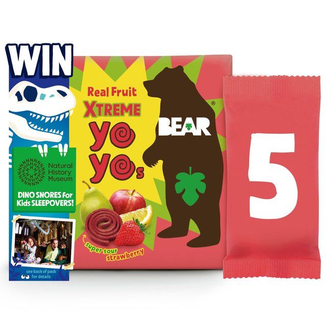 Bear Yoyos Super Sour Strawberry & Apple Multipack 5 x 20g - McGrocer