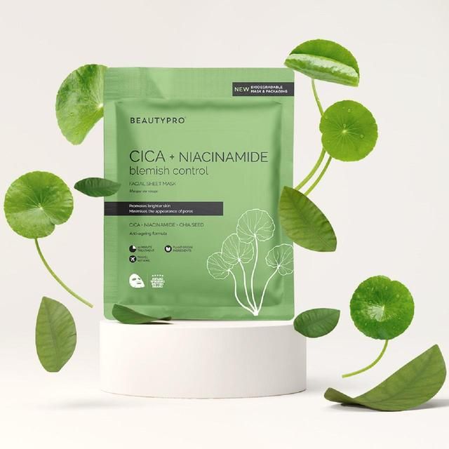 BEAUTYPRO CICA + NIACINAMIDE Blemish Control Sheet Mask 30ml - McGrocer