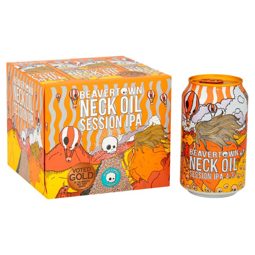 Beavertown Neck Oil Session IPA 4 x 330ml - McGrocer