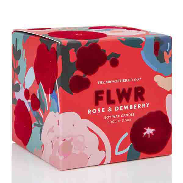 The Aromatherapy Co 100g FLWR Candle Rose and Dewberry GOODS Superdrug