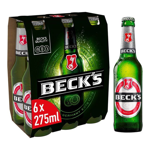 Beck's German Pilsner Beer Bottles 6 x 275ml - McGrocer