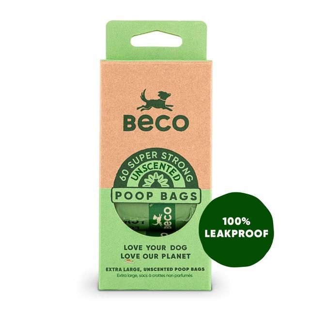 Beco Dog Poop Bags Unscented 60 per pack - McGrocer