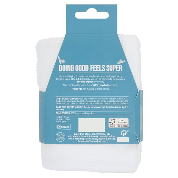 Superdrug Hair Towel GOODS Superdrug