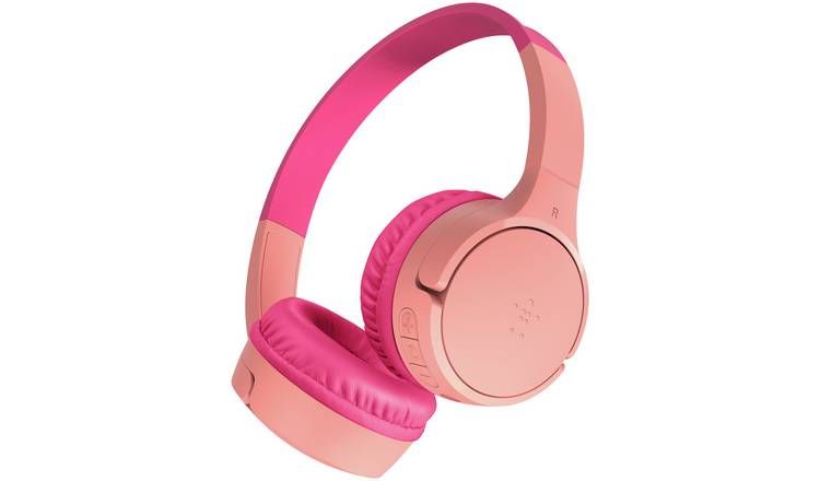 Belkin SoundForm Mini Kids Wireless Headphones On-Ear – Pink - McGrocer