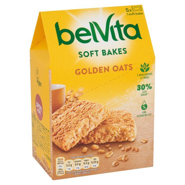 Belvita Golden Oats Bakes Breakfast Biscuits 5 per pack - McGrocer