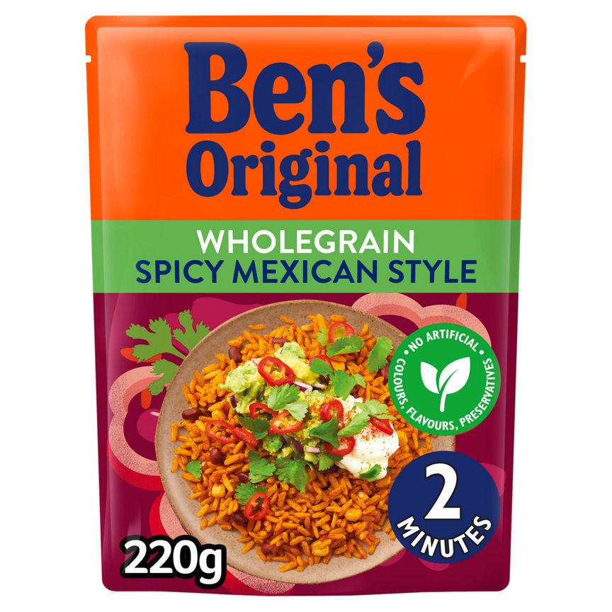 Ben's Original Wholegrain Spicy Mexican Style Microwave Rice - McGrocer
