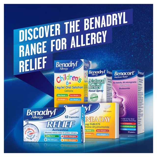 Benadryl Allergy Relief Capsules 24 per pack - McGrocer