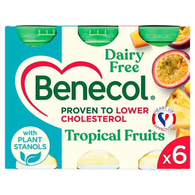 Benecol Cholesterol Lowering Yoghurt Drink Dairy Free Tropical 6 x 67.5g - McGrocer