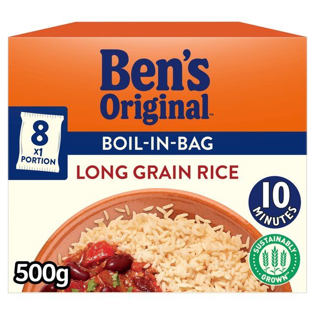 Ben's Original Boil In Bag Long Grain Rice 8 x 62.5g - McGrocer
