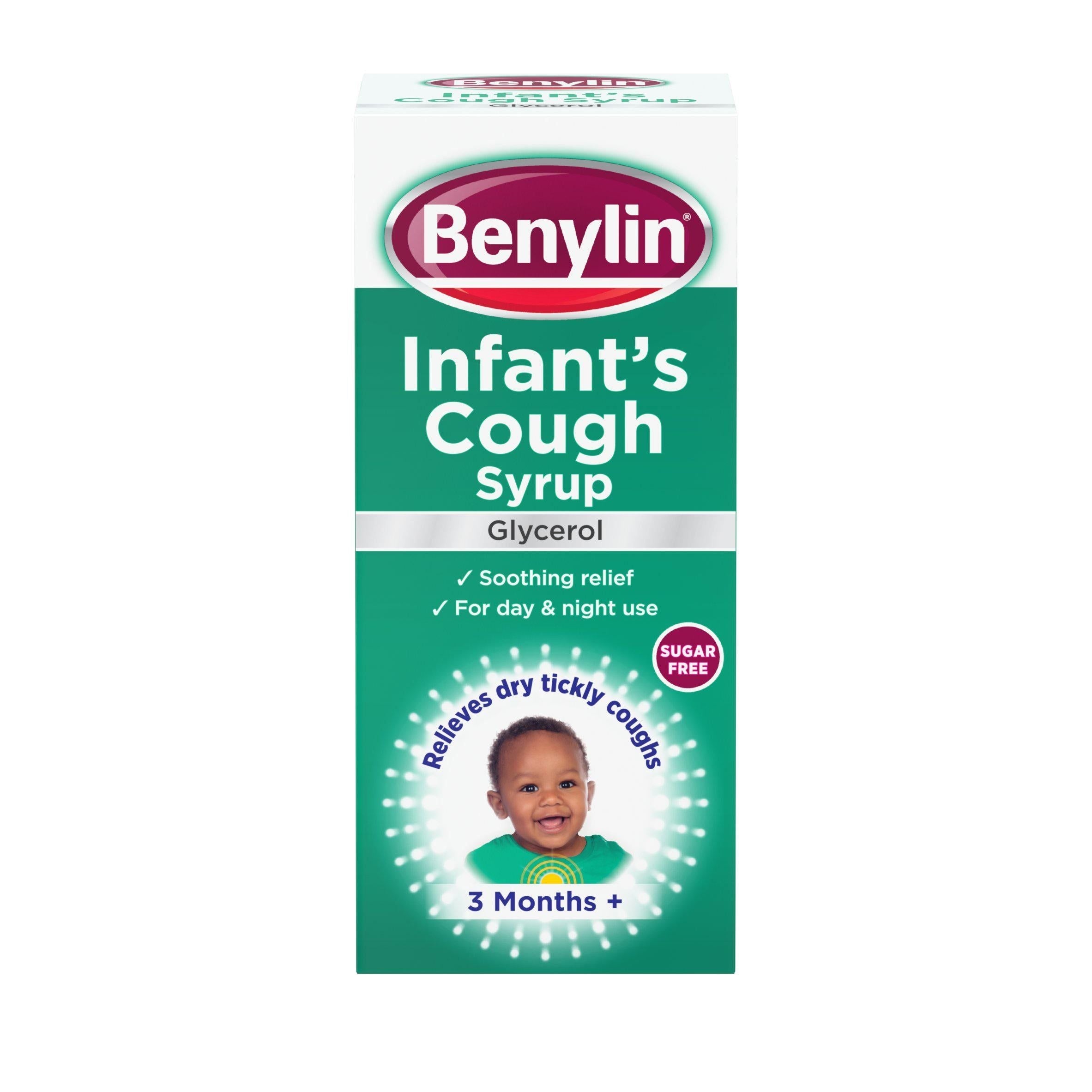 Benylin Infant Cough Syrup, Apple 3+ Months 125ml - McGrocer