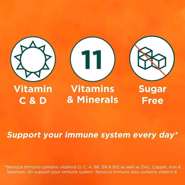 Berocca Immuno Orange Flavour Energy & Immunity Tablets 15 per pack - McGrocer