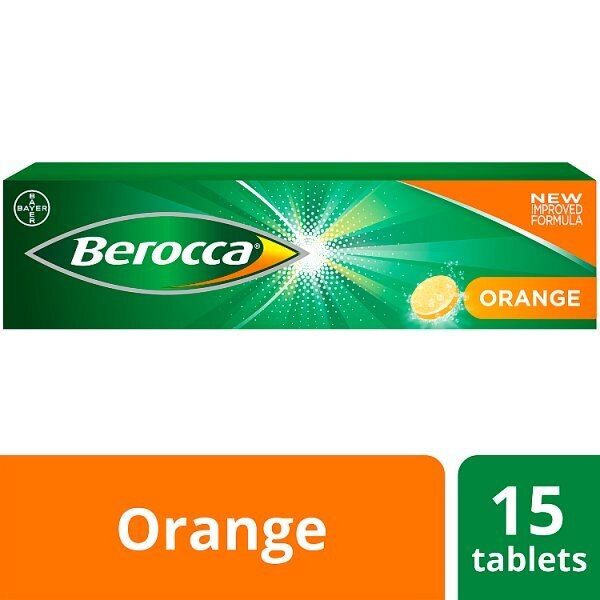 Berocca Natural Orange Sugar Free Effervescent 15 Tablets - McGrocer