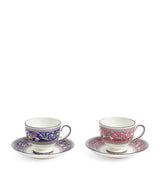 Wedgwood Florentine Teacup and Saucer Set of 2