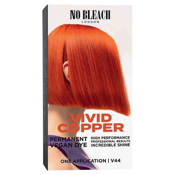 Bleach London Vivid Copper Permanent Hair Dye Kit - British product