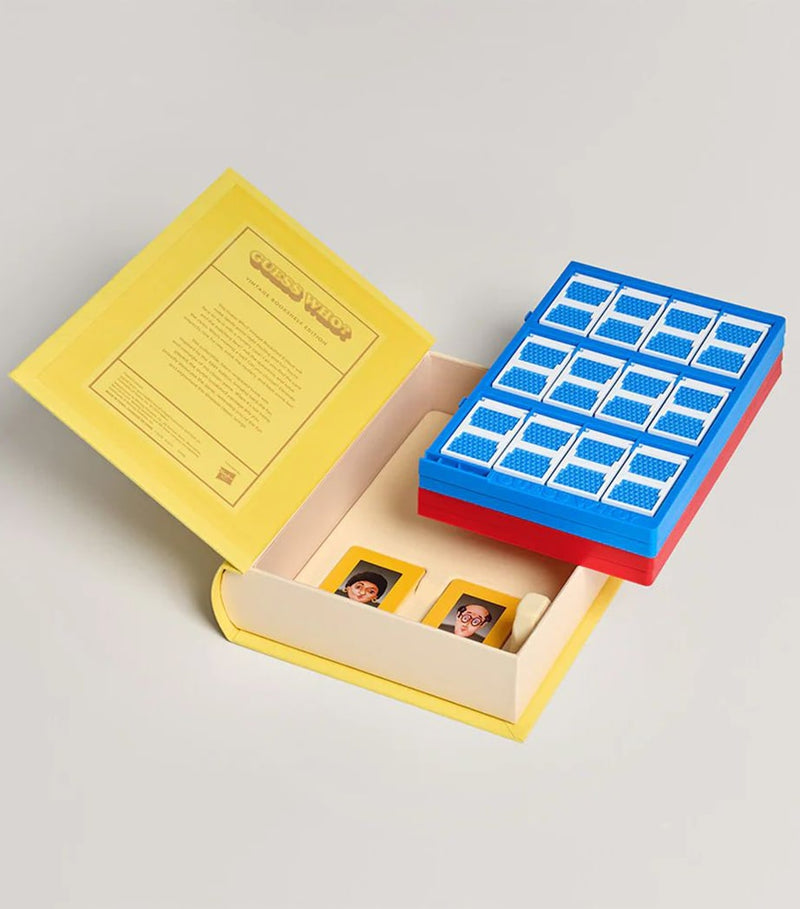 Guess Who Vintage Bookshelf Edition board game, UK version