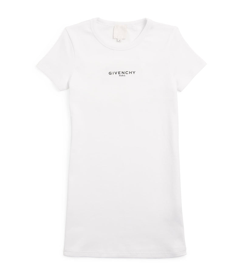 Givenchy Kids stretch-cotton logo short-sleeve dress 4-12+ years, UK version