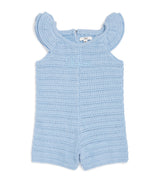 Chloé Kids Cotton Knitted Logo Baby Playsuit 6-36 Months