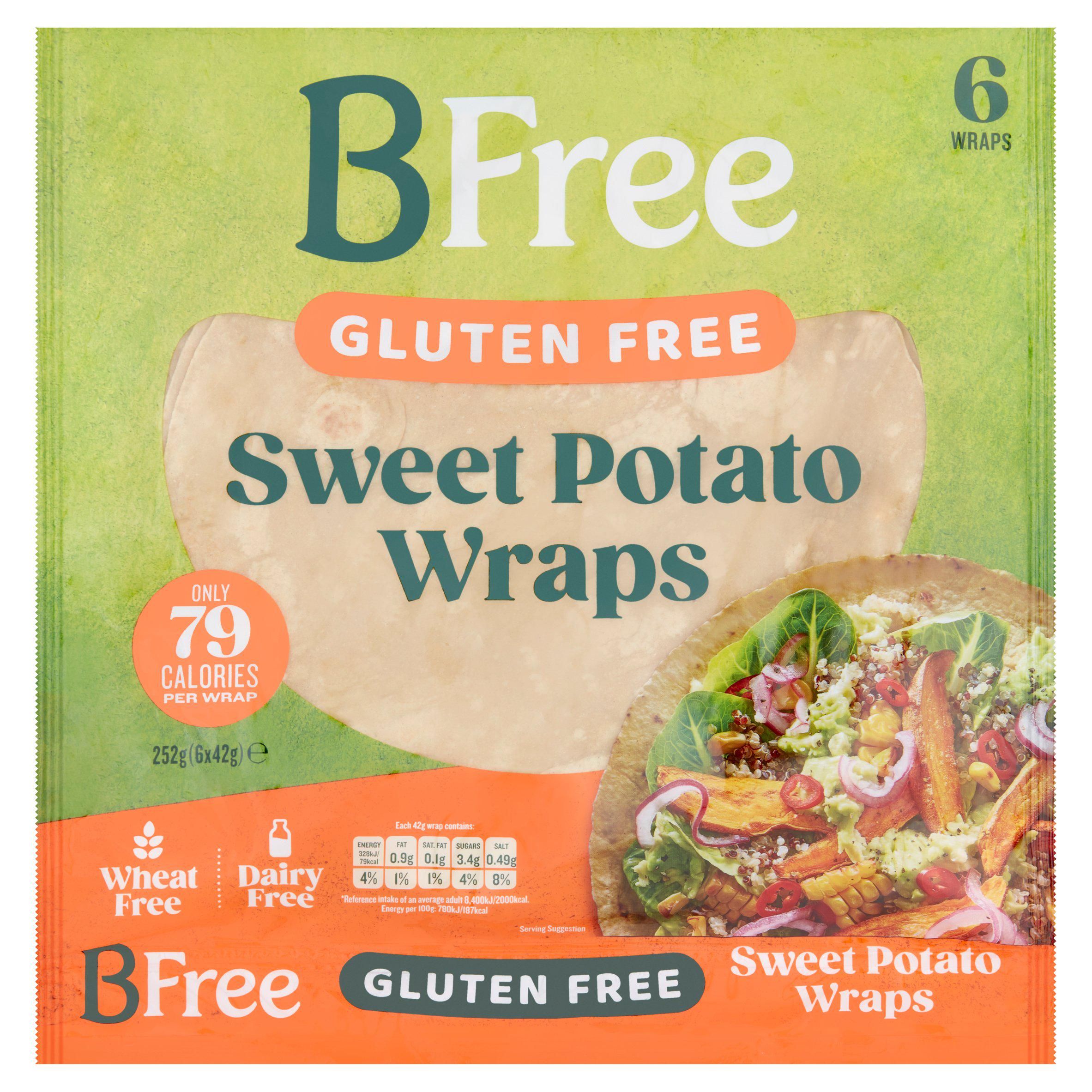 BFree Sweet Potato Wraps x6 - McGrocer