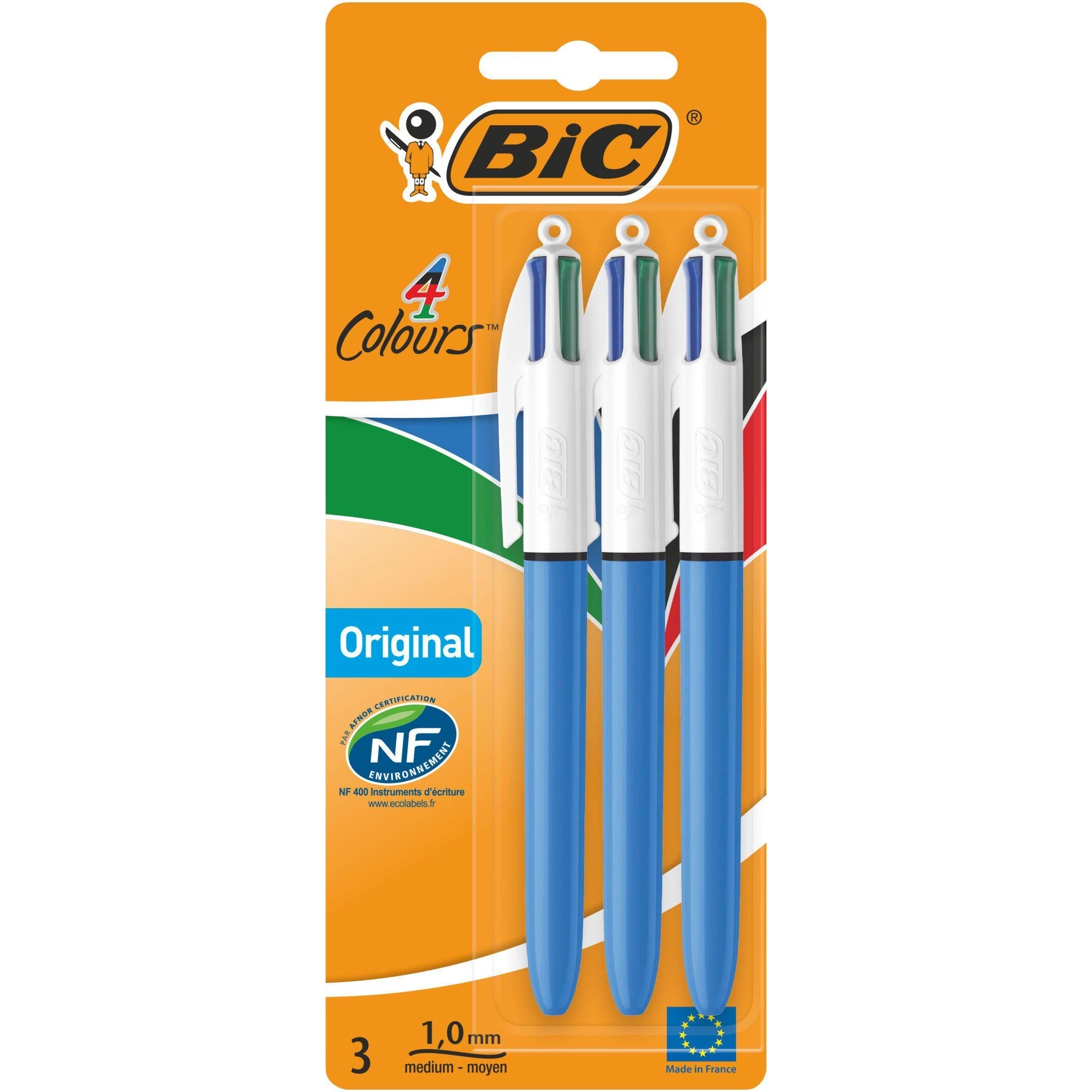 BIC 4 Colours Original 3 Pack - McGrocer