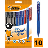 Bic Bu3 Grip Assorted Pens – 10 Pack - McGrocer