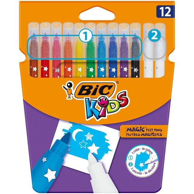 BIC Kids Magic Felt Pens Pack of 12 12 per pack - McGrocer
