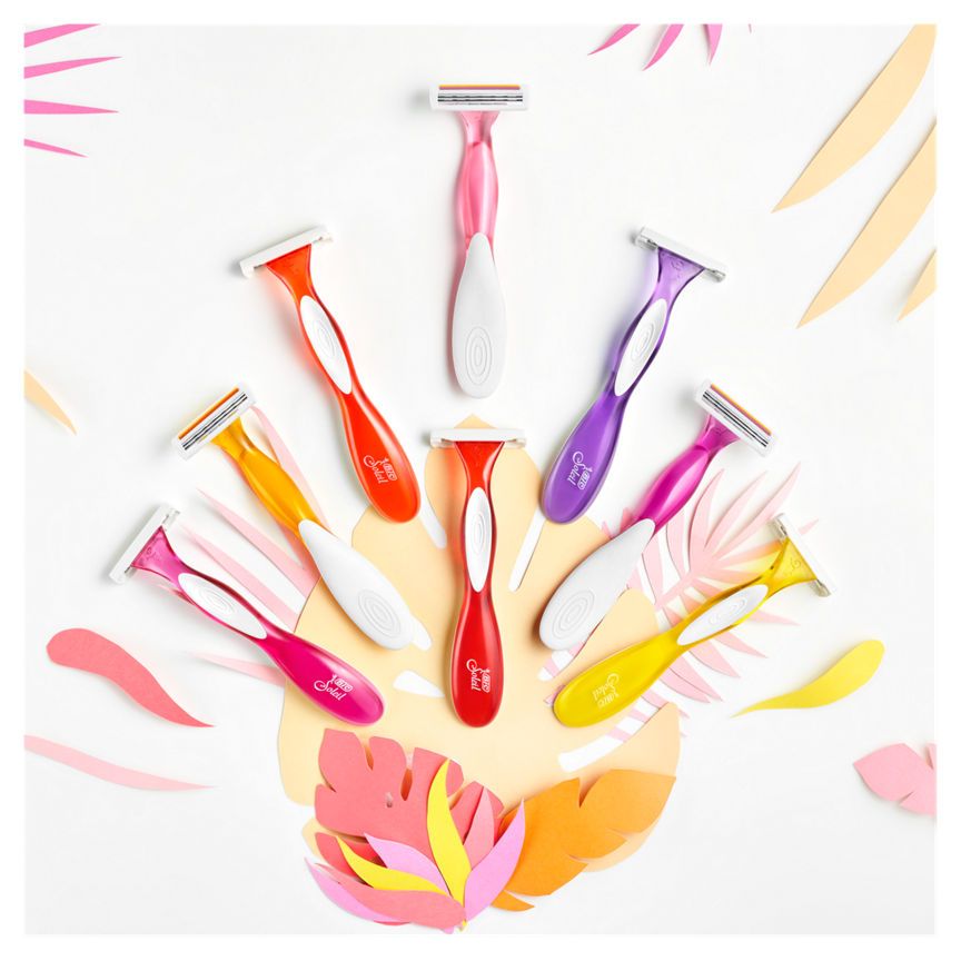 Bic Soleil Colour Collection 3 Blade Disposable Women's Razors - McGrocer