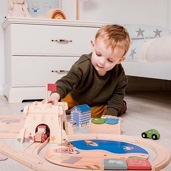 Bigjigs Rail Coastal Clean up Train Set - McGrocer