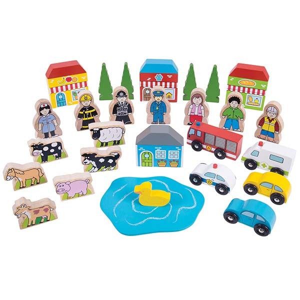 Bigjigs Rail Trackside Accessory Set - McGrocer