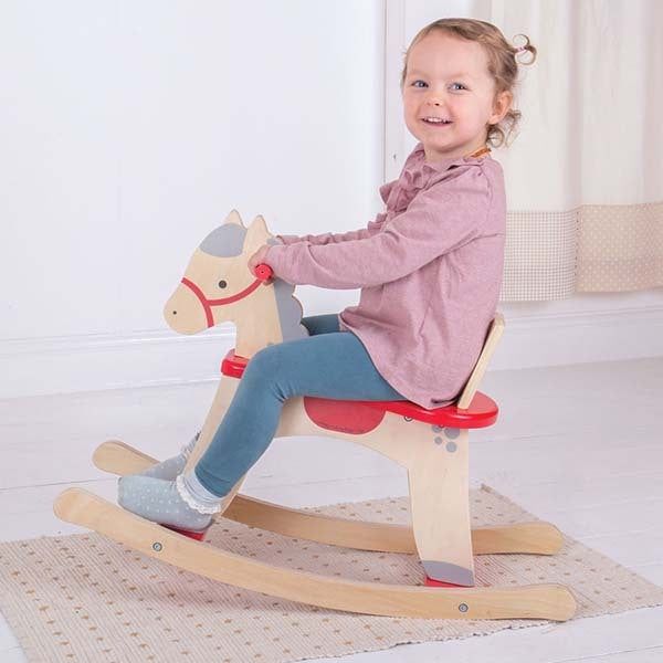 Bigjigs Toys Classic Wooden Rocking Horse - McGrocer