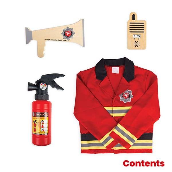Bigjigs Toys Firefighter Dress Up and Kit - McGrocer