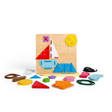 Bigjigs Toys Geometric Lace-A-Shape Toy - McGrocer