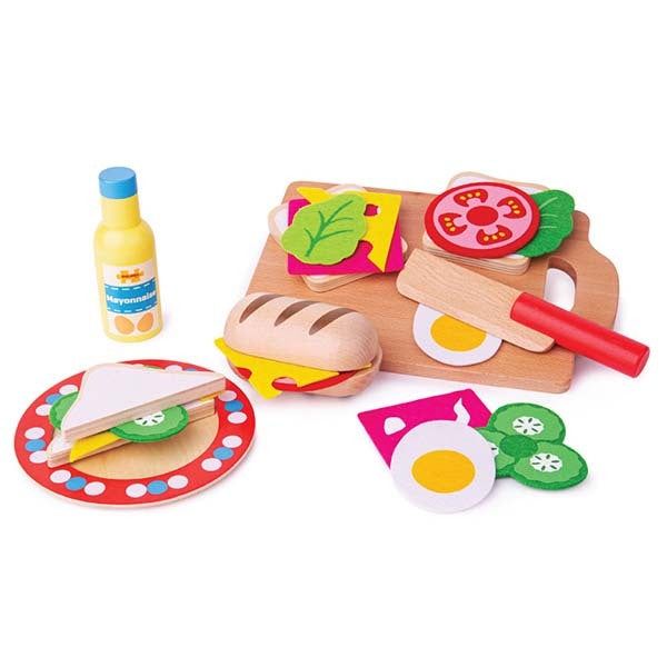 Bigjigs Toys Sandwich Making Playset - McGrocer