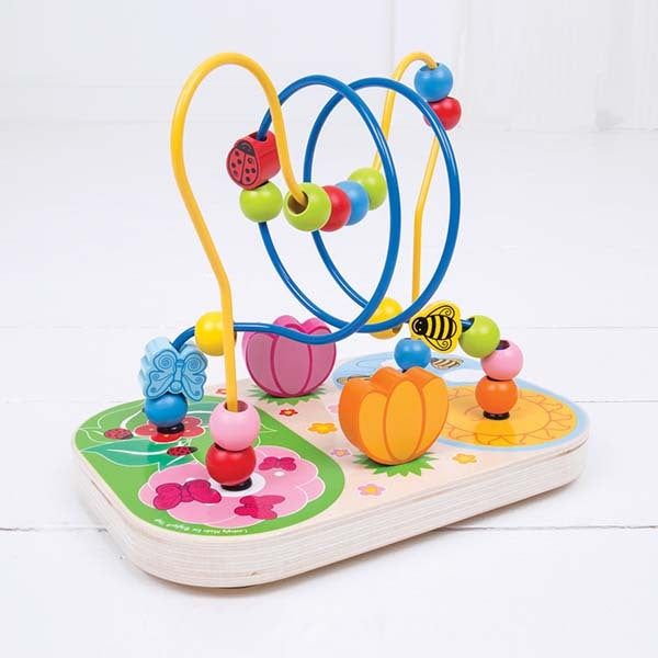 Bigjigs Toys Wooden Flower Bead Frame - McGrocer