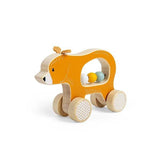 Bigjigs Toys Wooden Push Along Bear - McGrocer