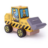 Bigjigs Toys Wooden Stacking Bulldozer Toy - McGrocer