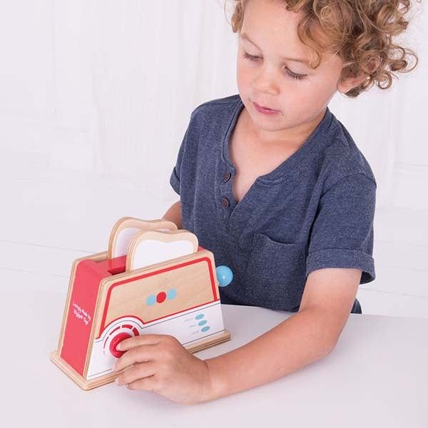 Bigjigs Toys Wooden Toaster Toy - McGrocer