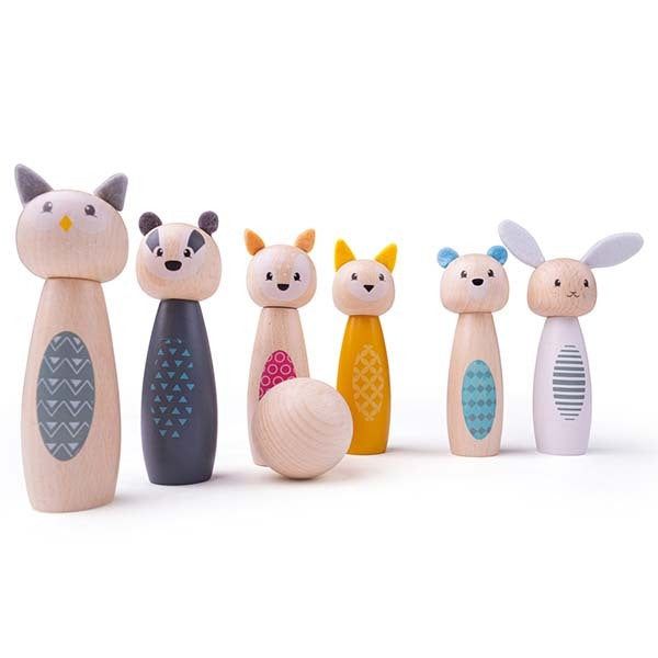 Bigjigs Toys Woodland Animal Skittles - McGrocer