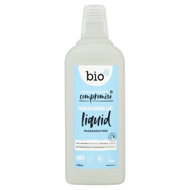 Bio-D Fragrance Free Eco Washing Up Liquid 750ml - McGrocer