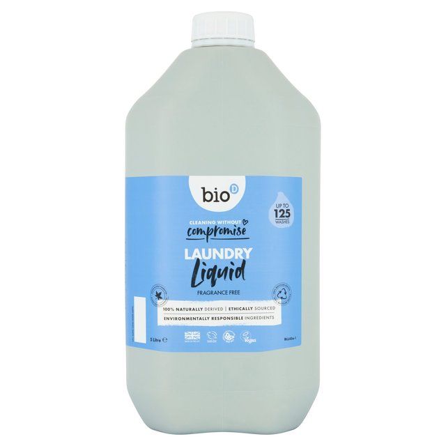 Bio-D Fragrance Free Laundry Liquid 5L - McGrocer