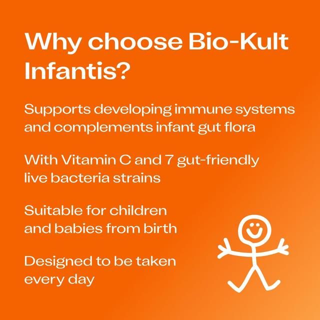Bio-Kult Infantis Kids Probiotics Gut Supplement 7 Strains with Vitamin C 16 x 1 per pack - McGrocer