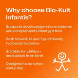 Bio-Kult Infantis Kids Probiotics Gut Supplement 7 Strains with Vitamin C 16 x 1 per pack - McGrocer