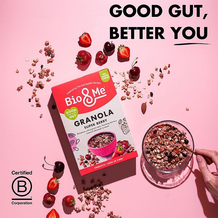 Bio & Me Cocoa & Hazelnut Protein Gut-Loving Granola 360g - McGrocer